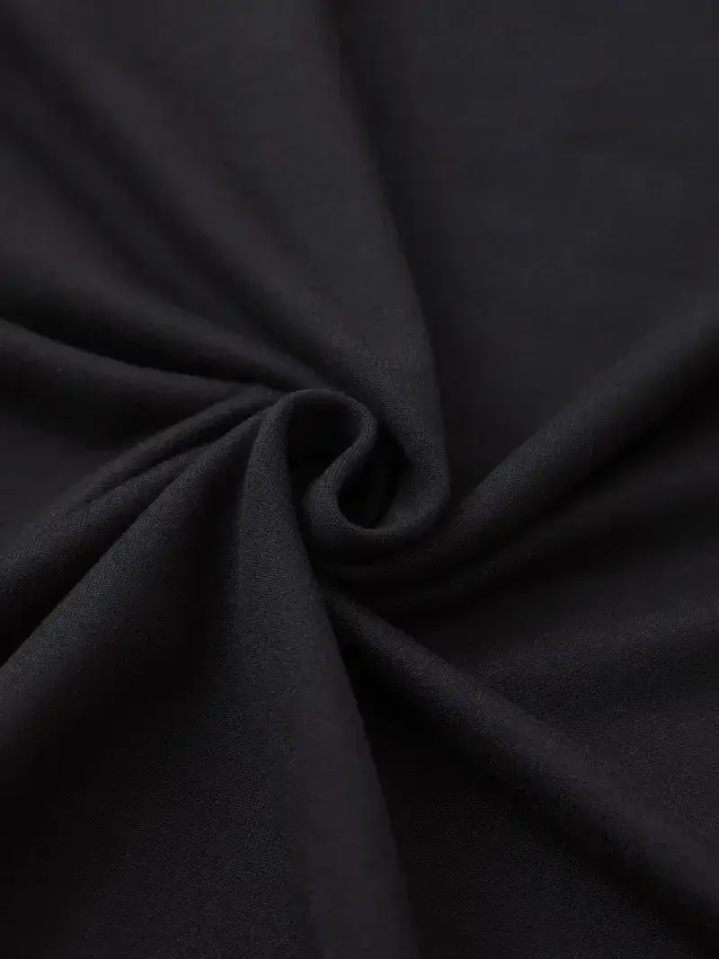 20/1 Penye Compack Baskılı Oversize Bisiklet Yaka Kısa Kol Yazlık T-shirt - Siyah