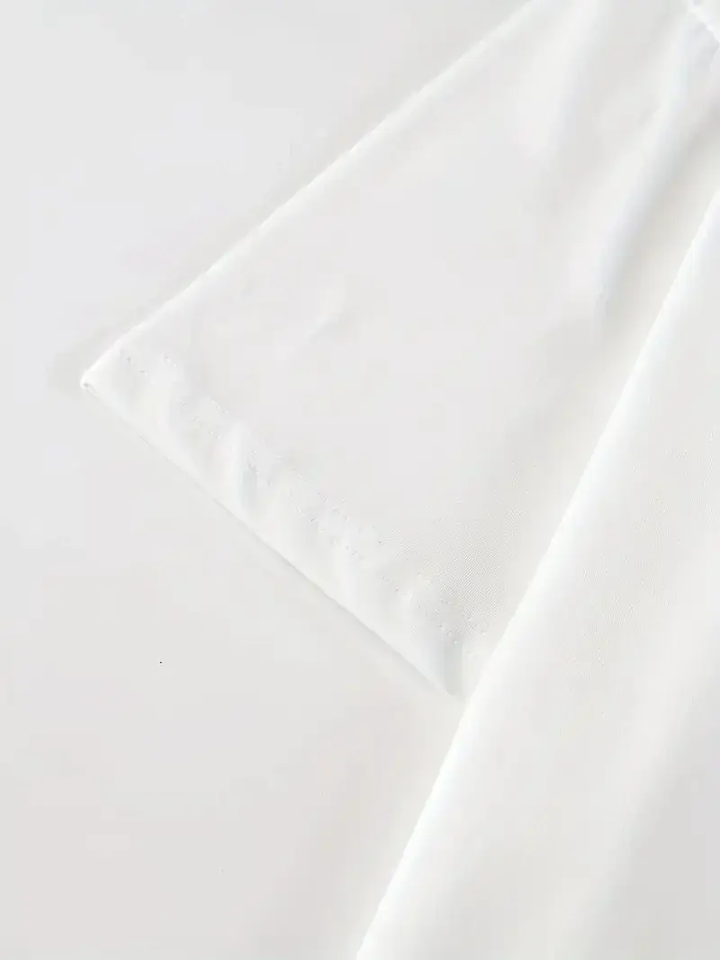 Penye Compack Baskılı Oversize Kısa Kol Bisiklet Yaka T-shirt - Beyaz