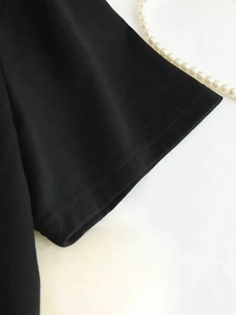 ''Hi, I don't care. Thanks'' Baskılı Oversize Bisiklet Yaka T-shirt - Siyah