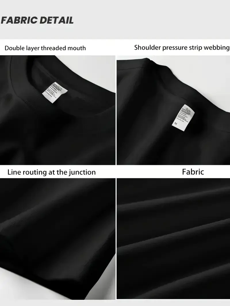 Geniş Kesim Pamuklu Tişört - ''GANDHI The Project'' Baskılı, Siyah, Rahat Kesim, Kısa Kollu, Günlük Kıyafet, Her Gün Giyilebilecek Tişört- Siyah