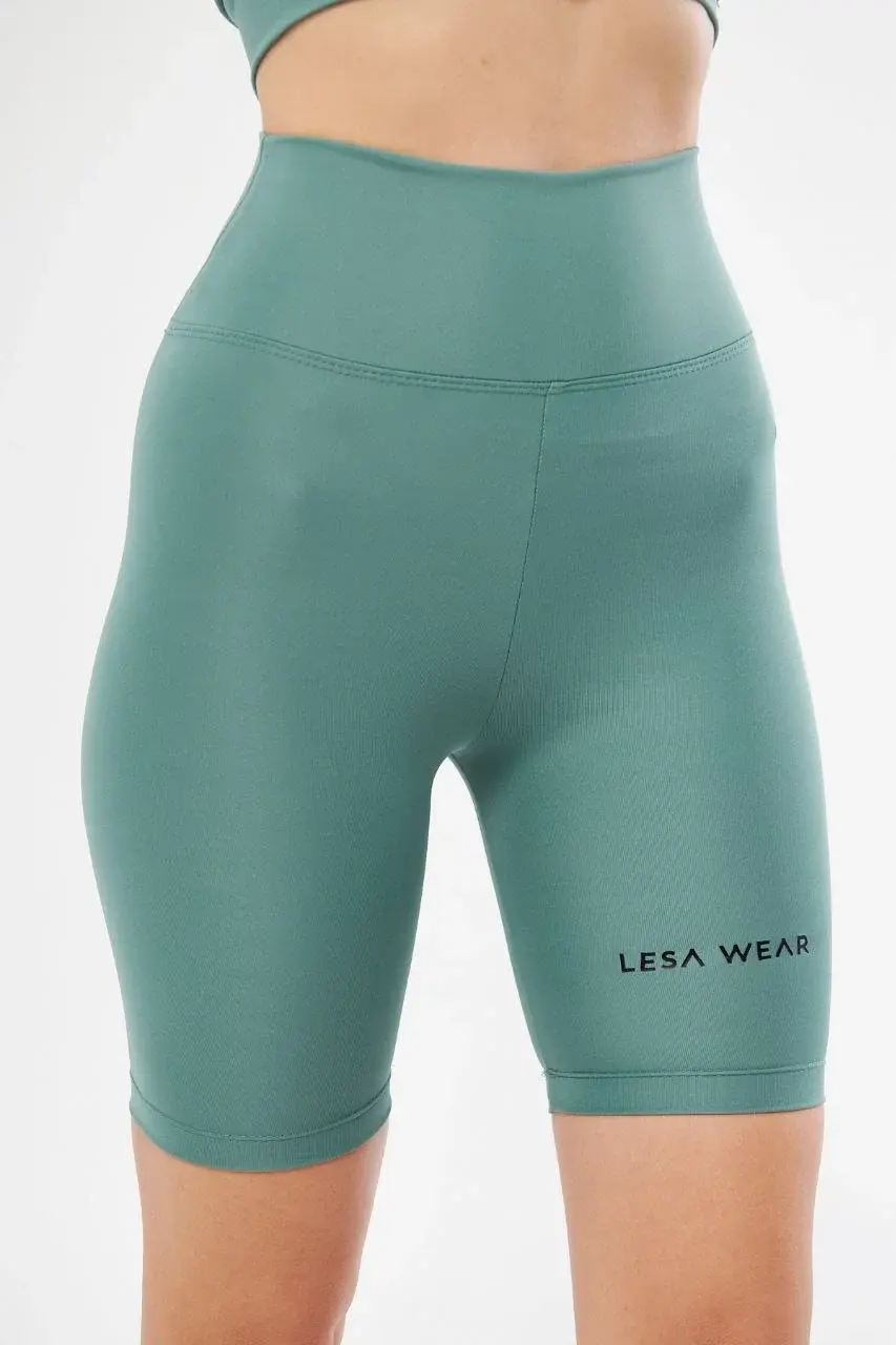 Biker Sporcu Şort - Mint Yeşil